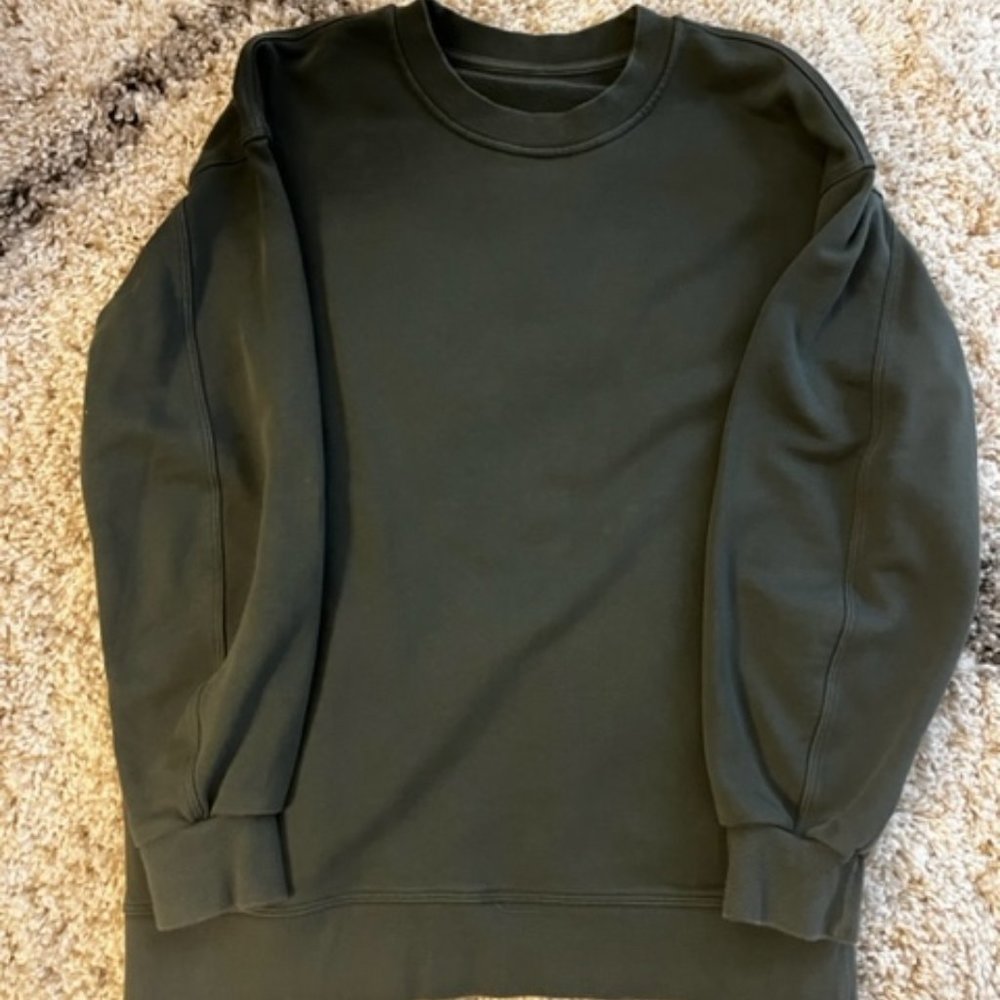 lululemon Perfectly Oversized Crew Size 2 Smoked Spruce